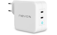 Nevox USB-Wandladegerät Dual USB-C Power Delivery 100 W
