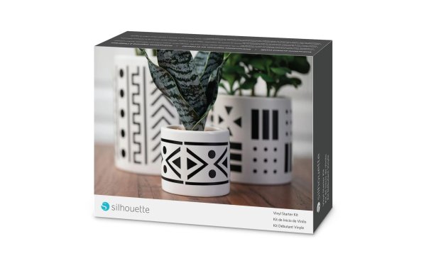 Silhouette Vinylfolie Starter Kit Schwarz/Weiss/Blau/Rosa