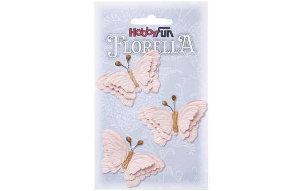 HobbyFun Mini-Utensilien Florella Schmetterling, Rosa