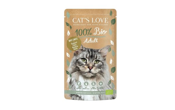 Cats Love Nassfutter BIO Adult Ente, 100 g