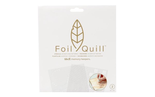 We R Memory Keepers Schablone Foil Quill Akzente und Muster