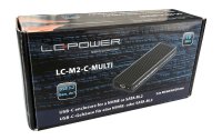 LC-Power Externes Gehäuse LC-M2-C-MULTI M.2 Schwarz