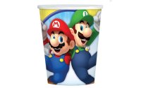Amscan Einwegbecher Super Mario 8 Stück