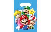 Amscan Geschenktasche Super Mario 8 Stück, 23 x 16 cm
