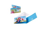 Amscan Einladungskarte Super Mario 8 Stück