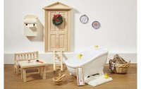 HobbyFun Mini-Utensilien Badewanne Weiss