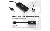 Club 3D Adapter USB 3.2 Gen1 Type A auf RJ45 2.5Gbps