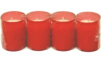 müller Kerzen Grabkerze 4 Stück, Rot