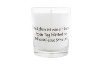 Herzog Kerzen AG Kerze im Glas Das Leben ist wie ein Buch...