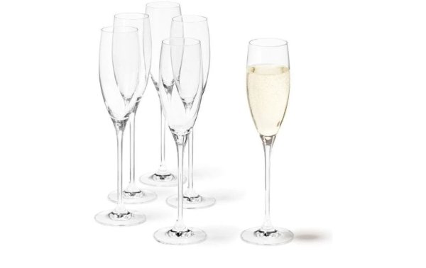 Leonardo Sektglas Cheers 220 ml, 6 Stück, Transparent