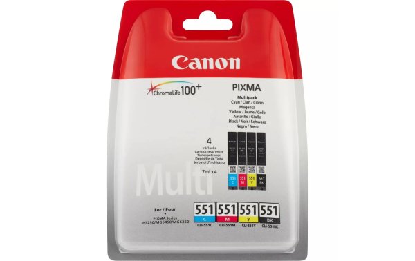 Canon Tinte CLI-551 BK, C, M, Y