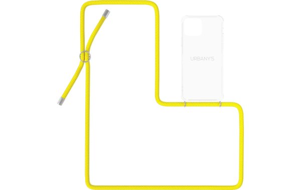 Urbanys Necklace Case iPhone 13 Pro Cute Canary Transparent