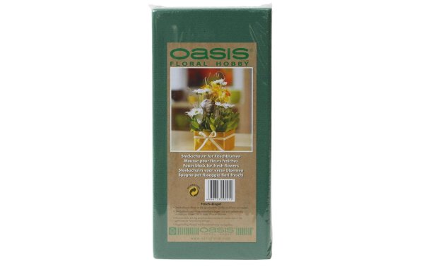 Oasis Steckschaum Frisch Ziegel 23 x 11 x 8 cm für Frischblumen