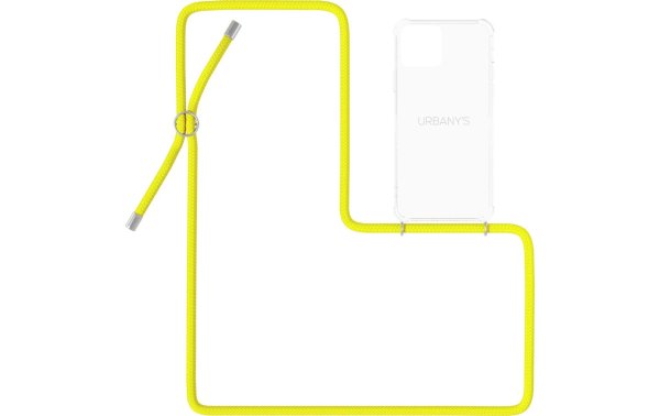 Urbanys Necklace Case iPhone 13 Pro Max Cute Canary Transparent