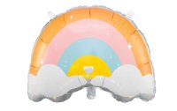 Partydeco Folienballon Rainbow Mehrfarbig