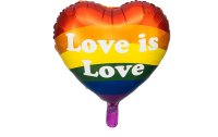 Partydeco Folienballon Love is Love Regenbogen