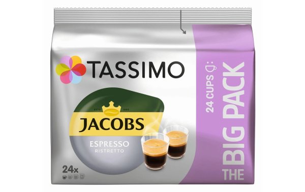 TASSIMO Kaffeekapseln T DISC Jacobs Espresso Ristretto 24 Portionen