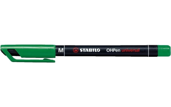 STABILO Folienstift OHPen universal M permanent 10 Stück, Grün