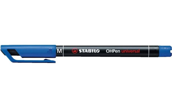 STABILO Folienstift OHPen universal M permanent 10 Stück, Blau