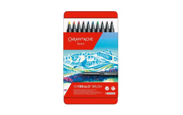 Caran dAche Filzstift Fibralo Brush 10 Stück