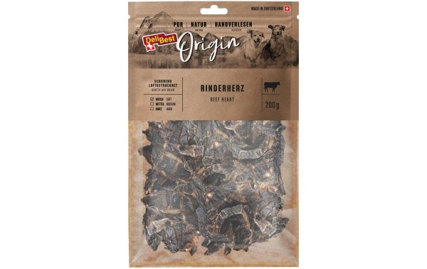 DeliBest Kausnack Origin Rinderherz 200 g, Schweizer Fleisch