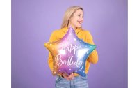 Partydeco Folienballon Happy Birthday Mehrfarbig