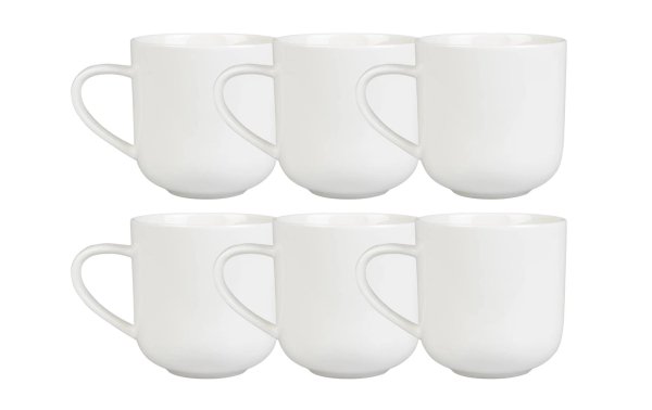 FURBER Tasse 400 ml, 6 Stück, Weiss