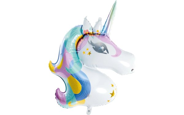 Partydeco Folienballon Unicorn Mehrfarbig