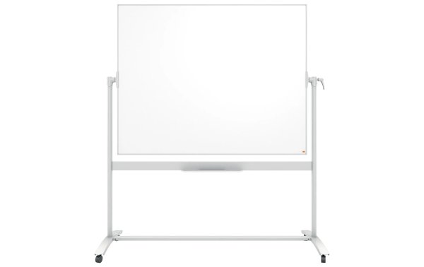 Nobo Mobiles Whiteboard Emaille 120 cm x 150 cm, Silber/Weiss