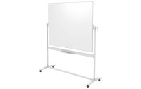 Nobo Mobiles Whiteboard Emaille 120 cm x 150 cm, Silber/Weiss