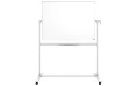 Nobo Mobiles Whiteboard Stahl 90 cm x 120 cm, Silber/Weiss