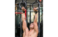 Gornation Fitnesshandschuhe Workout Grips Leder, L