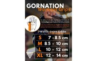 Gornation Fitnesshandschuhe Workout Grips Leder, M