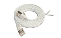 SLIM Slimpatchkabel  Cat 6, STP, 5 m, Weiss