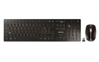 Cherry Tastatur-Maus-Set DW 9100 Slim Schwarz / Bronze