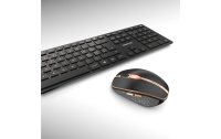 Cherry Tastatur-Maus-Set DW 9100 Slim Schwarz / Bronze