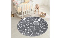 MyCarpet Dekoteppich Anime Ø 120 cm, Grau