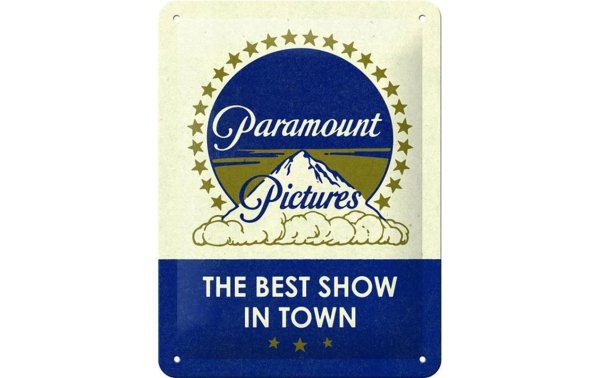 Nostalgic Art Schild Paramount Pictures 15 cm x 20 cm, Metall