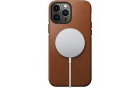 Nomad Back Cover Leather iPhone 13 Pro Max Hellbraun
