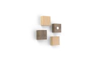 Trendform Haftmagnet Wood quadratisch, 4 Stück