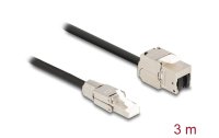 Delock Patchkabel RJ45 zu Keystone Cat 6A, S/FTP, 3 m