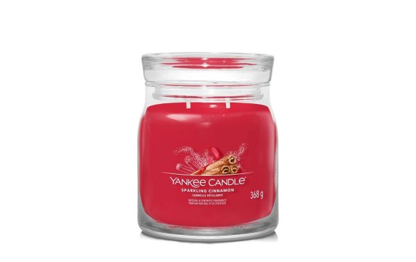 Yankee Candle Signature Duftkerze Sparkling Cinnamon Signature Medium Jar