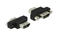 Delock Adapter verschraubbar HDMI - HDMI, 1 Stück