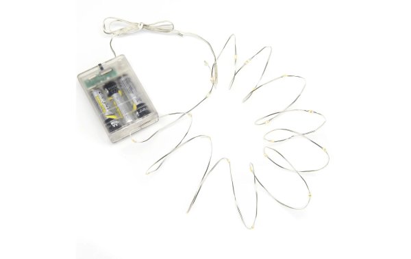 Konstsmide LED Lichterkette Angel Hair 3.9 m 40, LED Silber