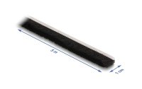 Delock Bürstenstreifen selbstklebend schwarz, 10mm - 5m