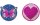 Schneiders Badges Butterfly + Heart, 2 Stück