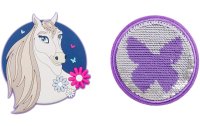 Schneiders Badges Horse + Butterfly, 2 Stück