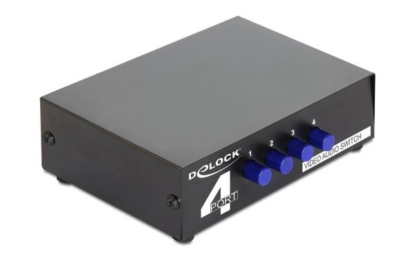 Delock Switchbox 4 Port 3xRCA Chinch Bidirektional, manuel