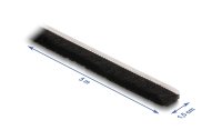 Delock Bürstenstreifen selbstklebend schwarz, 15mm - 5m