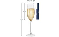 Leonardo Sektglas Chateau 200 ml, 6 Stück, Transparent